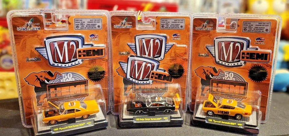 (6) RARE LIMITED PRODUCTION 5,000 PIECES M2 MACHINE HEMI 426 SET MINT CONDITION! - Image 3 of 4