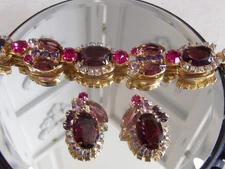 Wow! Gorgeous Vintage Juliana D & E Bracelet and Earring Set