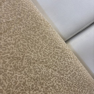 9 YDS STROHEIM LEOPARD UPHOLSTERY FABRIC NEUTRAL ANIMAL PRINT DESIGNER GOLD TAN