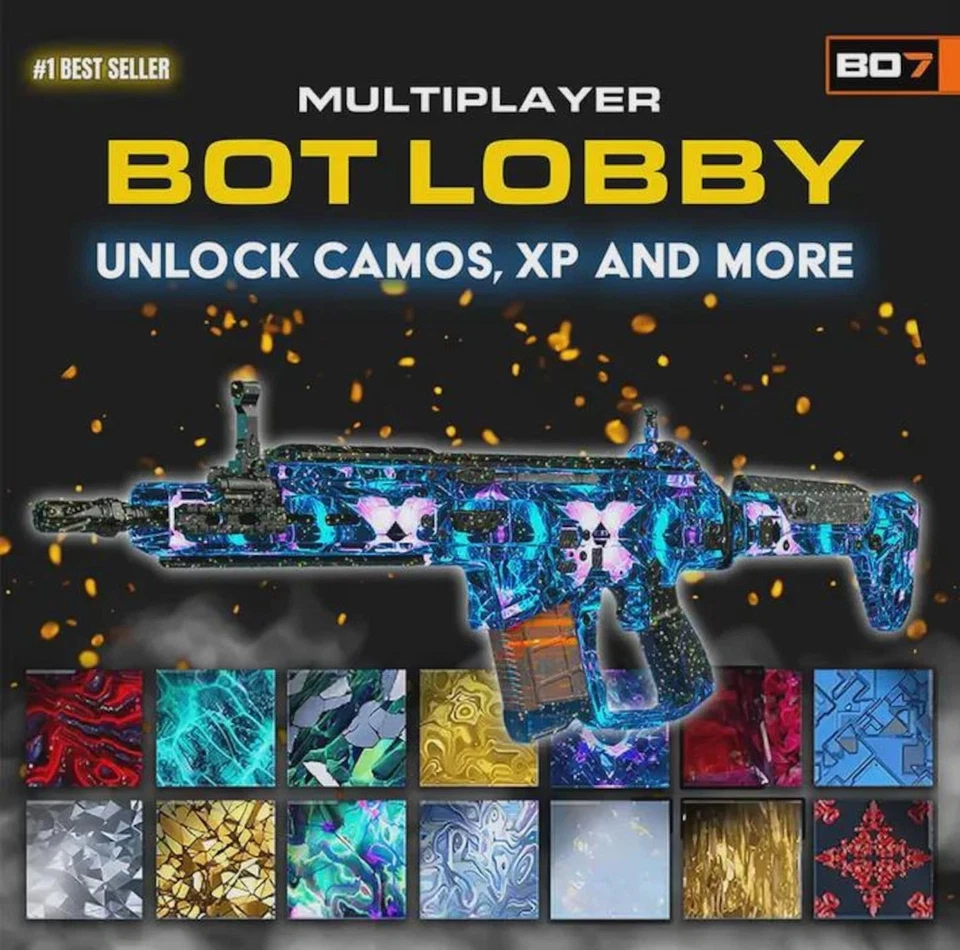 COD BO7🔥1 HOUR | BUY 2 GET 1 FREE | BO7 AFK FAST XP 🔥 Bot Lobbies | NO BANS