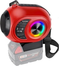 30W Bluetooth Speaker for Milwaukee 18v Battery Wireless Speaker with HD Sound