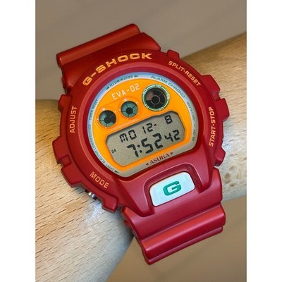Casio G-Shock DW6900 EVA-02 Asuka Limited Edition New Evangelion