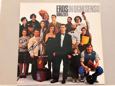 Original EROS RAMAZOTTI Autogramm LP (persönlich gesammelt)