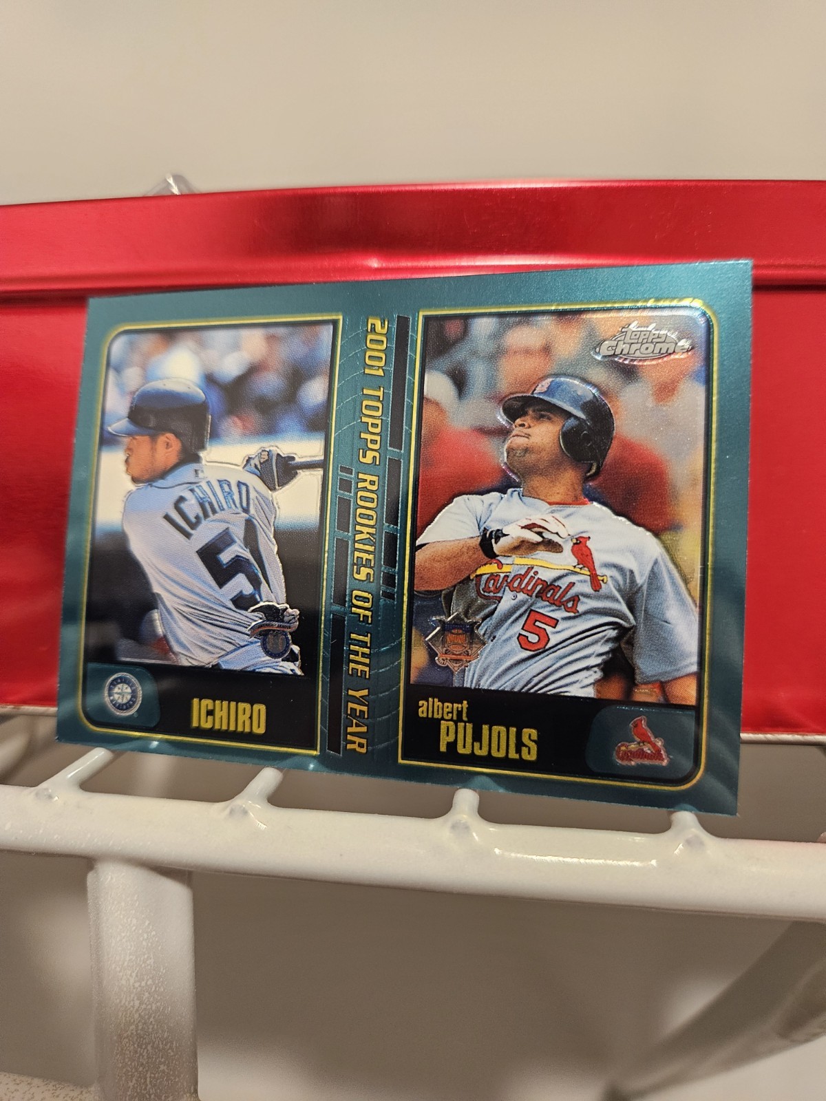 Albert Pujols 2001 Topps Chrome Traded #T99 Rookies of the Year (w