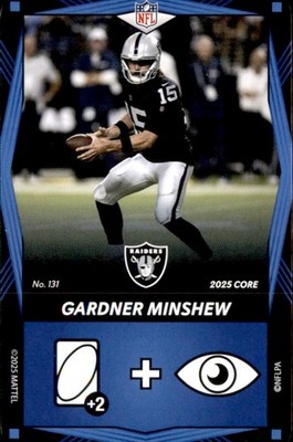2025 Uno Elite Core - Blue Gardner Minshew Las Vegas Raiders #131