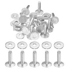 30Set Aluminum Rivets and Burrs 10x3.3x14mm Dimpled Copper Rivet Fastener Silver