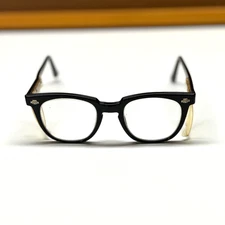 Vintage Titmus Safety Glasses Black Plastic w/ Side Shields