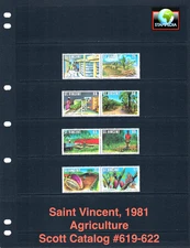 $1.50 Scott Value - 1981 ST. VINCENT Agriculture Farming Fruits CV MNH NH UMM