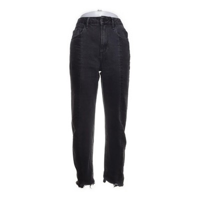 H&M, Jeans, Größe: 40, Grau, Baumwolle, Einfarbig, Denim, Damen #sb7