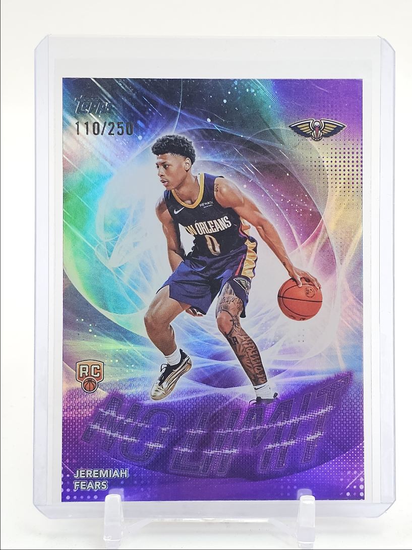 JEREMIAH FEARS 2025-26 TOPPS NO LIMIT ROOKIE PURPLE RC /250 Q4339