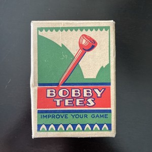 Vintage Bobby Tees - Golf Tees In Original Box - Amsterdam, N. Y.-  RARE!!!