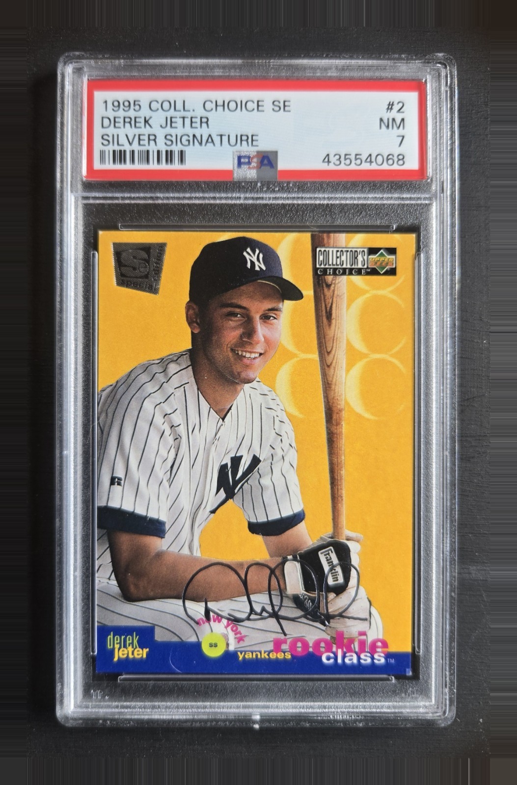 1995 Collector's Choice SE #2 Derek Jeter (Silver Signature) - RC - HOF - PSA 7