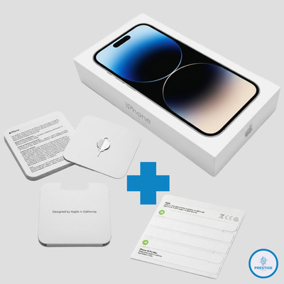 LEERE BOX iPhone 14 Pro Max 256GB Silber mit Siegeln & Zubehör - OVP Karton