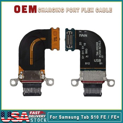 Original USB Charging Port Connector Flex Cable To Samsung Galaxy Tab S10 FE/FE+