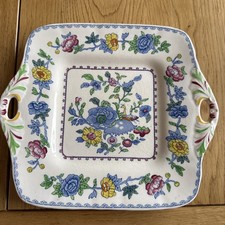 Vintage Mason's Regency Square Bread + Butter Sandwich Cake Plate C4475