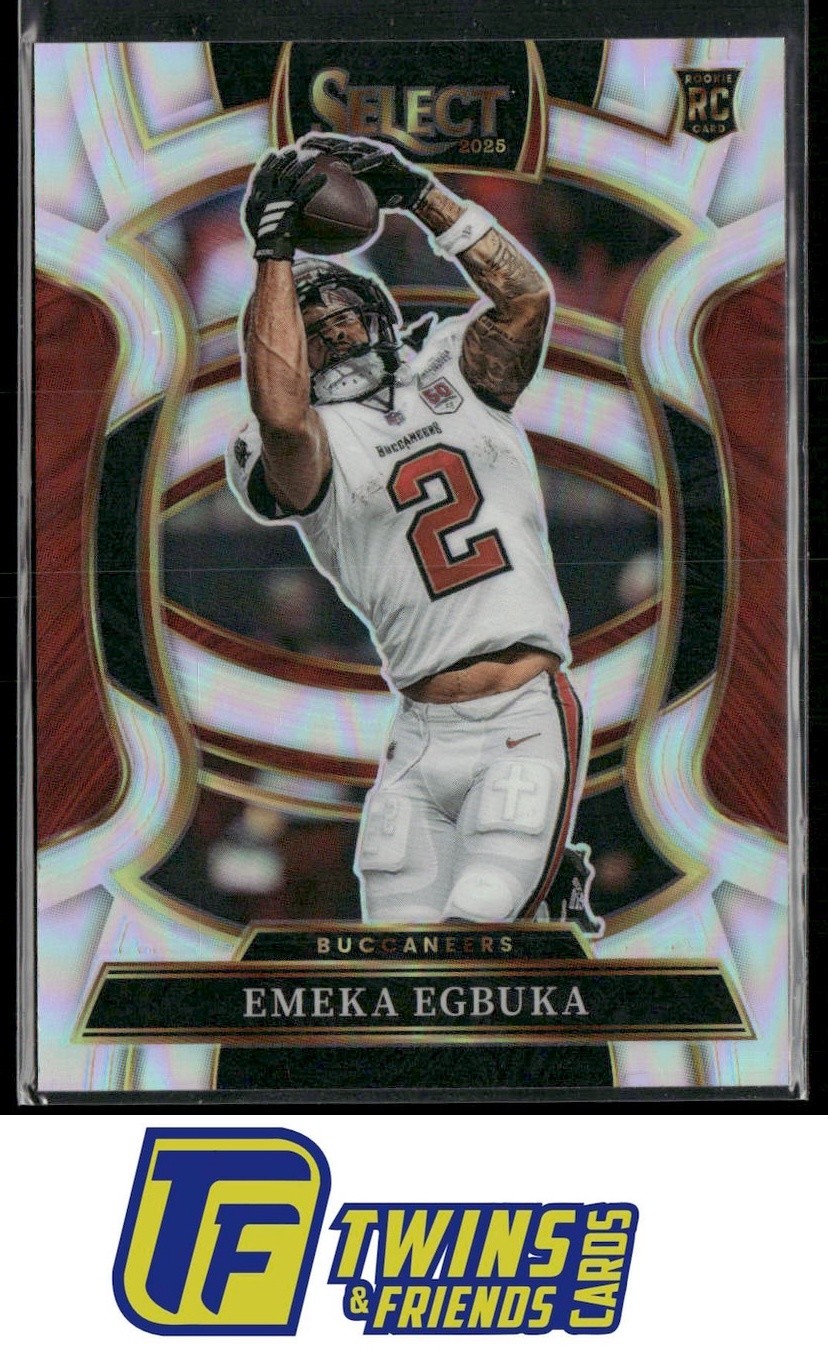 2025 Panini Select #37 Emeka Egbuka Silver Prizm