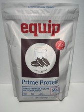 Equip Prime Protein Powder, Grass Fed Beef Isolate, Keto, Cookies Cream Flavor