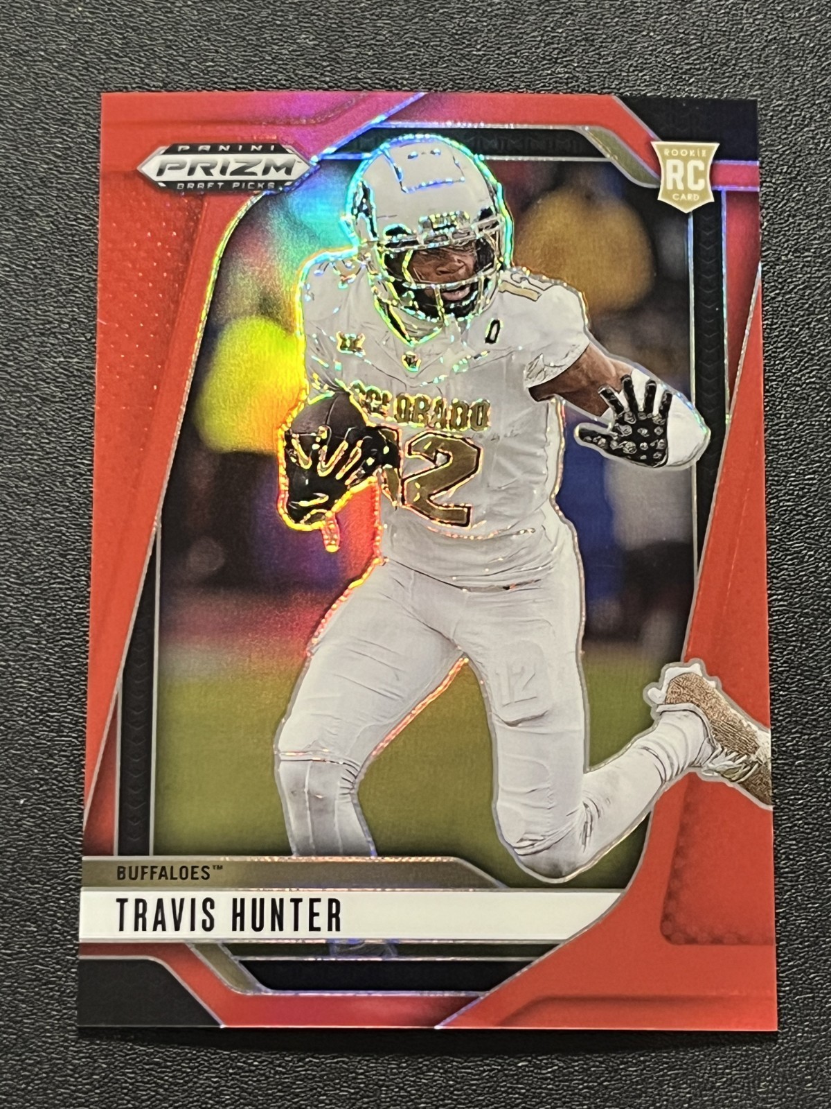 2025 Panini Prizm Draft Travis Hunter #21 Red /399 Colorado Buffaloes