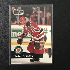 1991-92 Pro Set French Peter Stastny New Jersey Devils