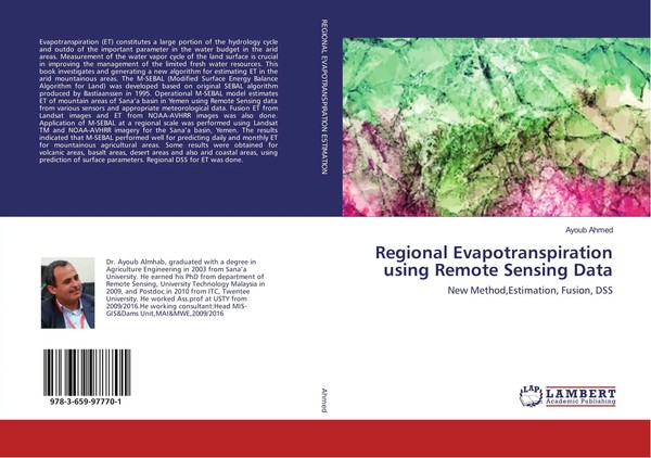 Ayoub Ahmed | Regional Evapotranspiration Using Remote Sensing Data | Buch-image