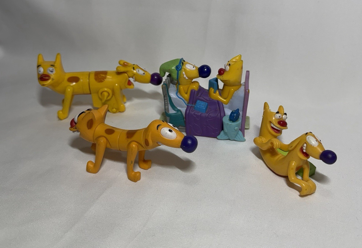 Nickelodeon CatDog Burger King 1998 Fast Food Premium Toy Figures