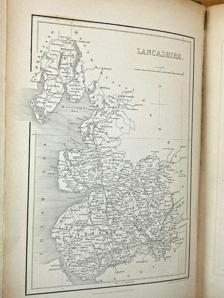 1842 Illustrated Itinerary of the County of Lancaster with Plates Antique Travel - Image 4 of 4