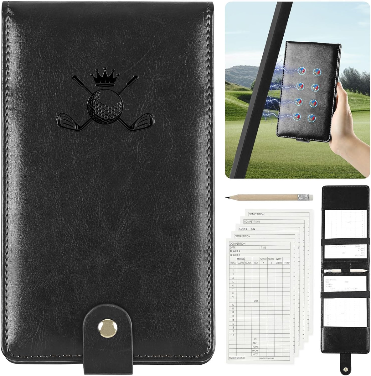 Magnetic Golf Scorecard Holder, 7.48