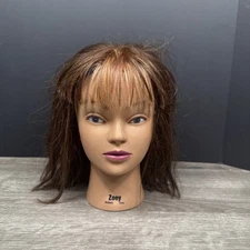 Burmax Cosmetology Practice Head ZOEY Mannequin 100% Human Hair Styling Training