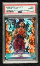 2024-25 Chrome Sapphire Edition Selections Orange 3/25 Jaylon Tyson PSA 10 1fl4