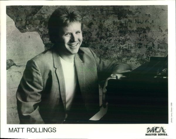 Press Photo: MATT ROLLINGS 8x10 B&W 1989