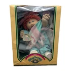 Vintage 1985 Cabbage Patch Kids Doll Birth Certificate Green Eyes Red Hair