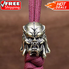 Alien Beast Brass Knife Bead EDC Paracord Lanyard DIY Outdoor Rope Pendant Beads