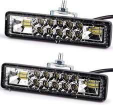 2 Pcs LED Light Bar 60W, Flood Spot Combo for Jeep Truck