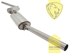 Edelstahl Sportauspuff Anlage für VW Jetta 2 19E 1x60mm