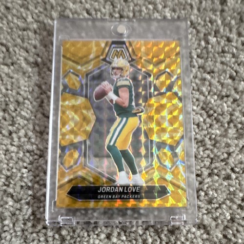 panini 2024 mosaic football Jordan Love Green Bay Packers #78 Gold Prizm