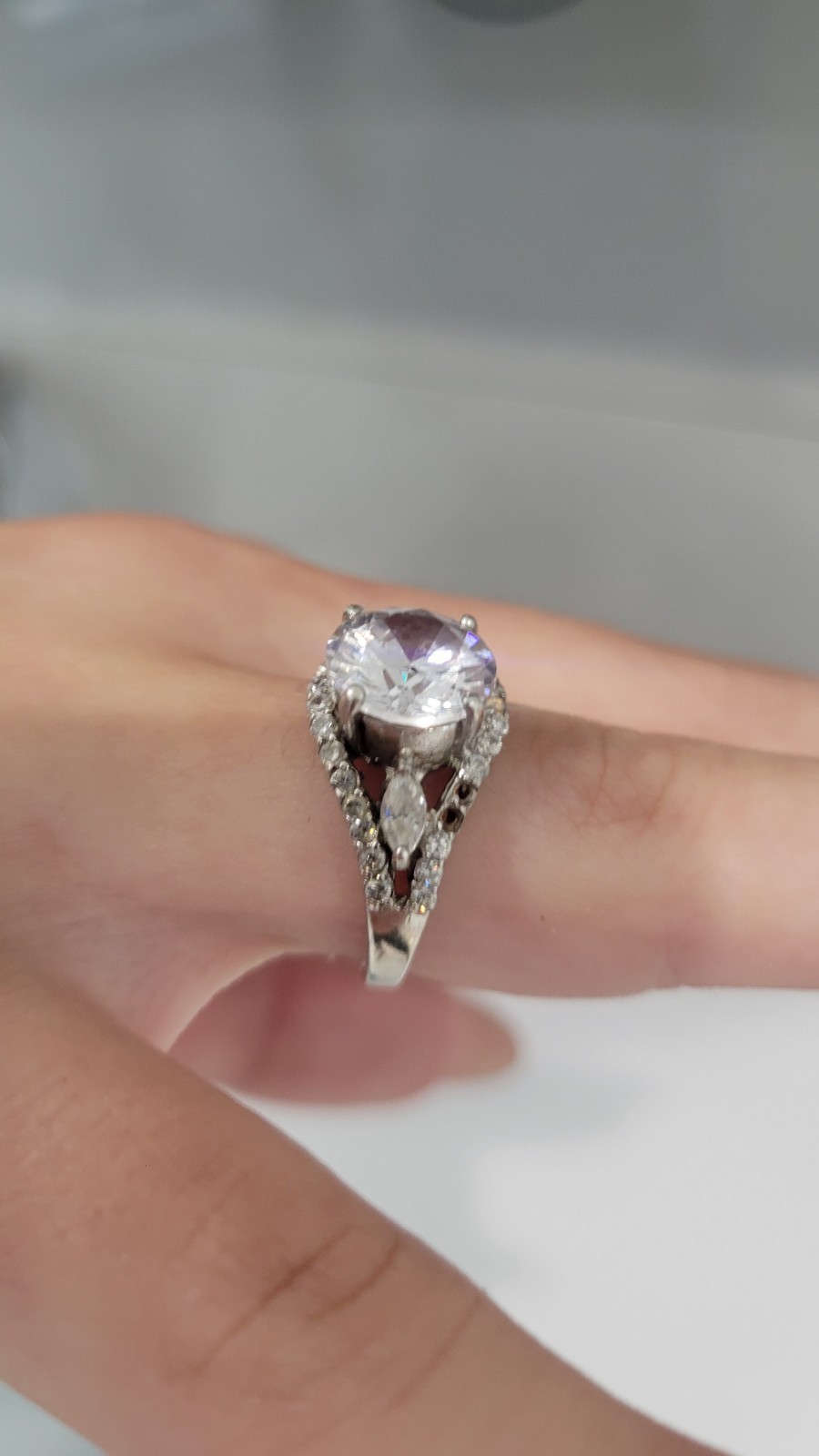 Moissanite Solitaire Ring  Lab Created Starling S… - image 4