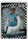 2025 Panini Prizm Football Black and White Checker Arik Armstead #85
