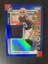 2025 Panini Donruss Optic Threads Quinshon Judkins Rookie Jersey Relic Browns