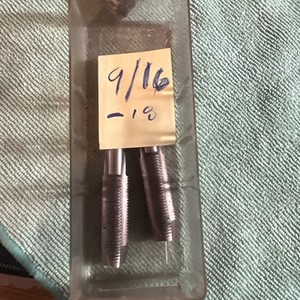 H.W .CO. 9/16-18 3 Flute HSS GH3 STI Straight Flute Plug Tap Lot Of 2 Used