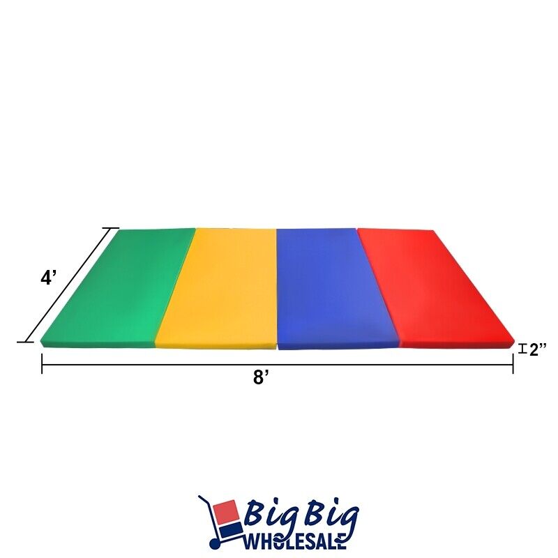 4' X 8' Gymnastics Tumbling Mat - 9 Color Options