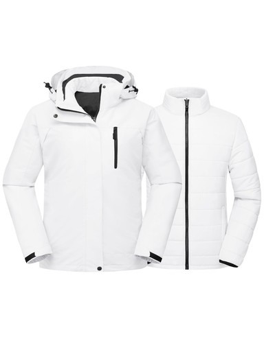 Wantdo Women's 3 in 1 Plus Size Snowboarding Jacket Waterproof Ski Jacket Hooded - Picture 2 of 38