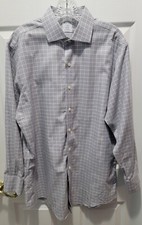 Brooks Brothers Men's Regent Non Iron Blue Plaid Button Up Dress Shirt 16-2/3