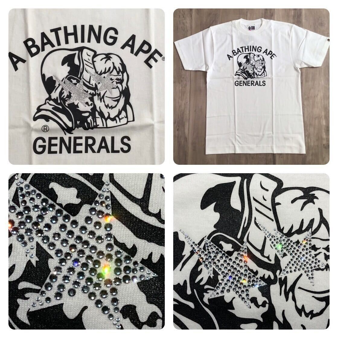 A BATHING APE BAPE STA スワロフスキー　ロンt tシャツ A BATHING APE BAPE STA スワロフスキー ロンt tシャツ A BATHING APE