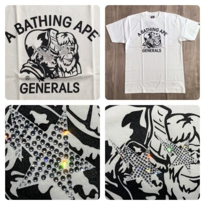 Mook limited Swarovski BAPE STA Generals T-shirt BAPE NIGO A