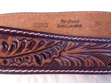 Genuine  leather Belts Size 34 in Top Grain ...