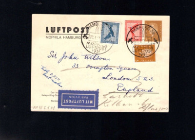 Dt. Rich 1931 - Privat Gsk ''Mophila Airmail'' IN England Base (a948)