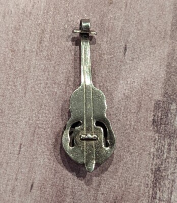 Vintage Sterling Charm Violin Viola Cello Instrument P&B Silver