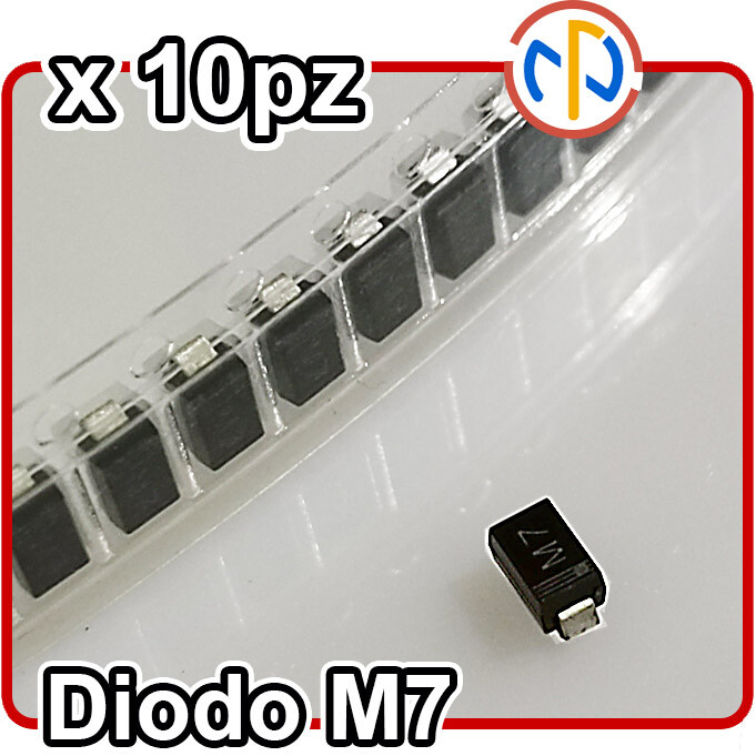 10 pezzi diodo raddrizzatore 1n4007 1a 1000v rectifier circuito