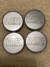 Mb Wheels Custom Wheel Center Cap Gunmetal Gray Part C18mgm-mb C-666-1 4pcs