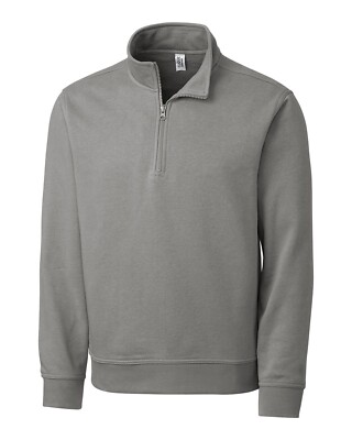 Clique by Cutter & Buck Dark Grey MainStage 1/2 Zip Pullover Sweatshirt SZ: 4XL